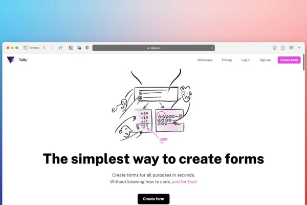 a computer screen with the words the simplest way to create forms on it
